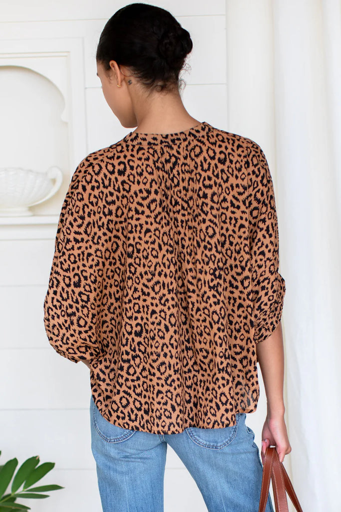 Emerson Fry Mandarin Collar Top