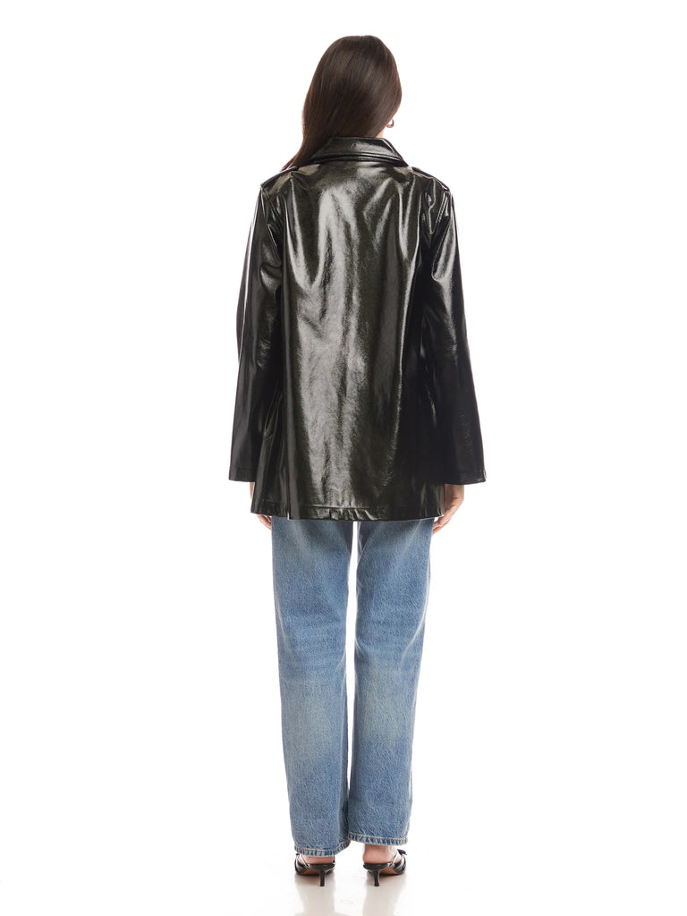 Fifteen Twenty Janet Faux Patent Jacket
