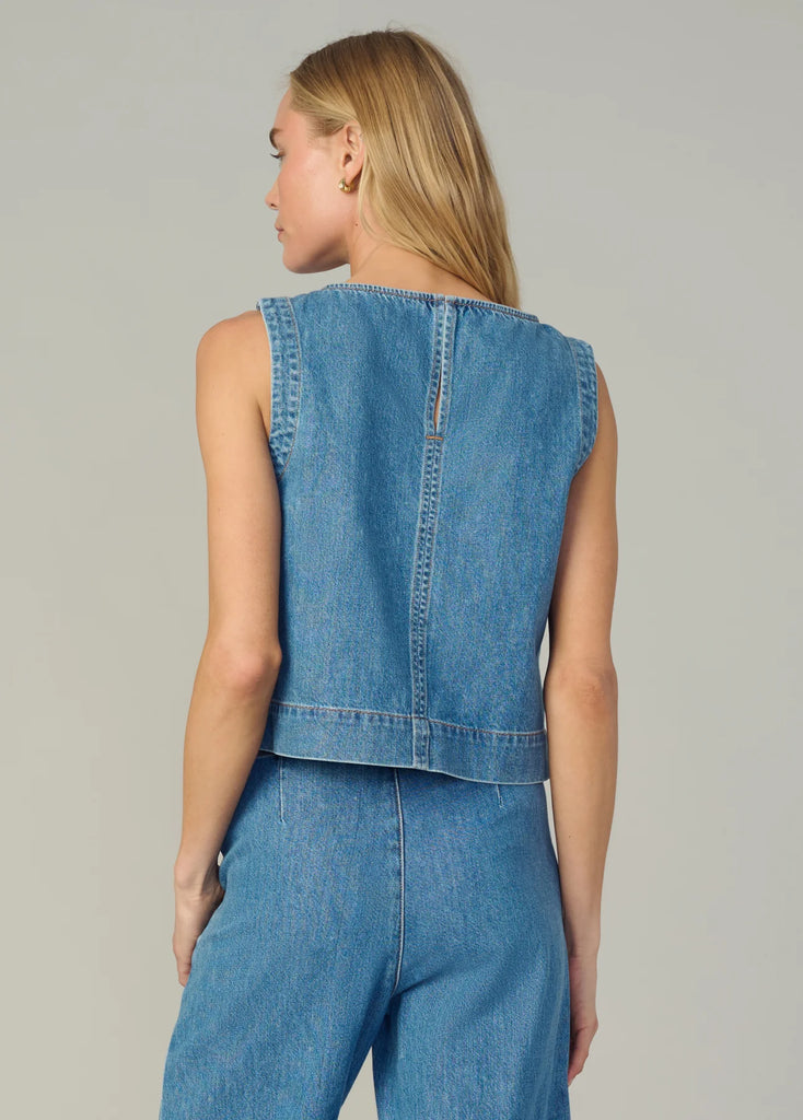 Joe's Jeans Boat Neck Denim Shell