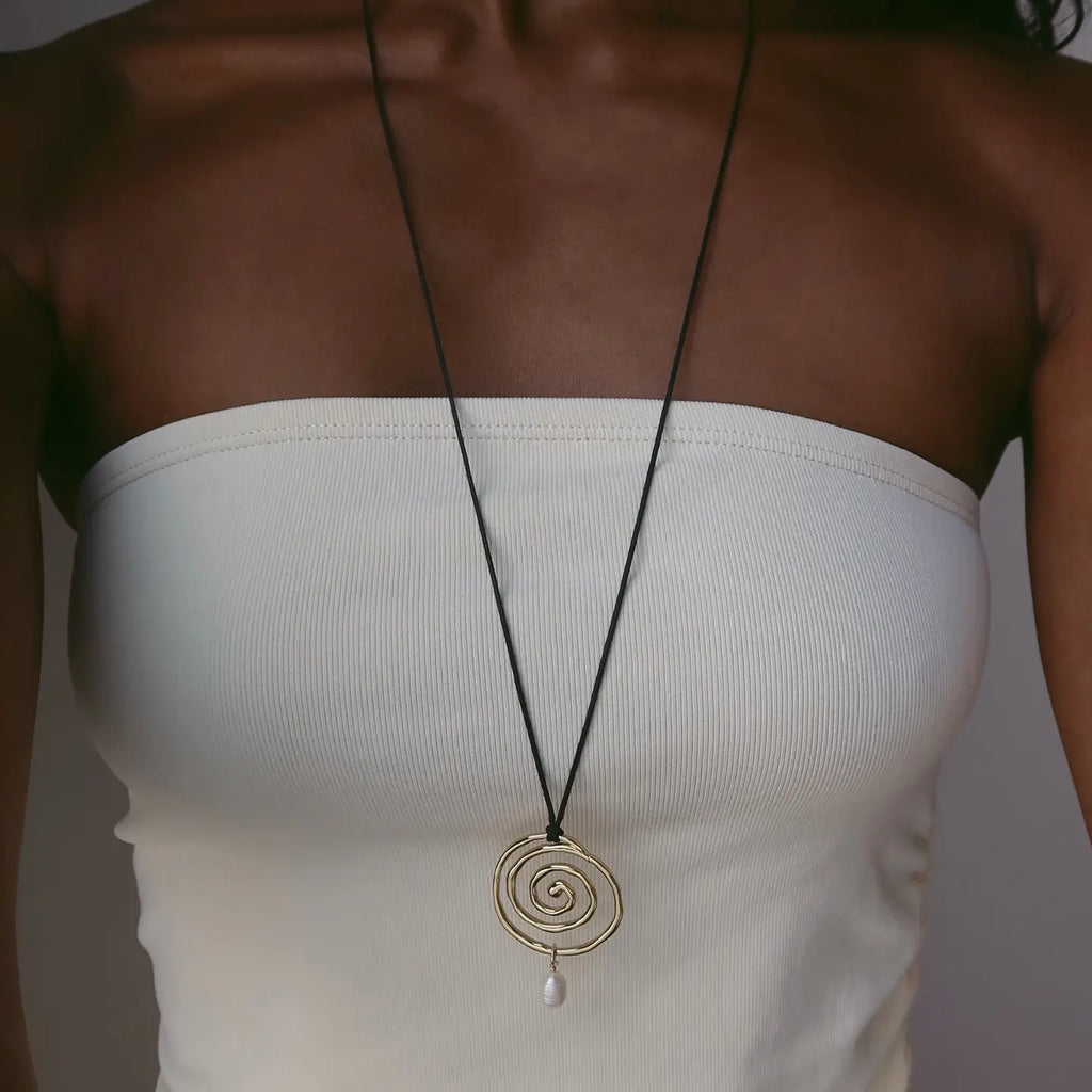 Mod + Jo Ashton Spiral Cord Necklace