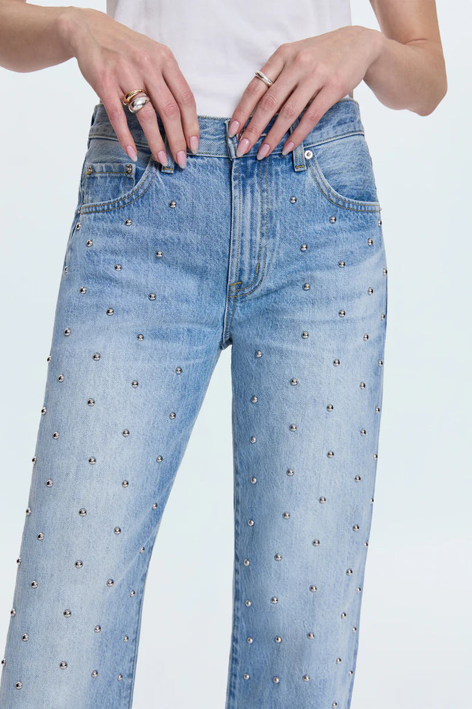 Pistola Lexi Mid Rise Bowed Denim