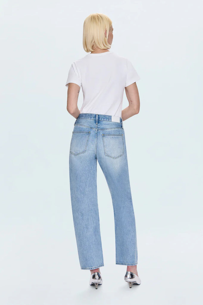 Pistola Lexi Mid Rise Bowed Denim