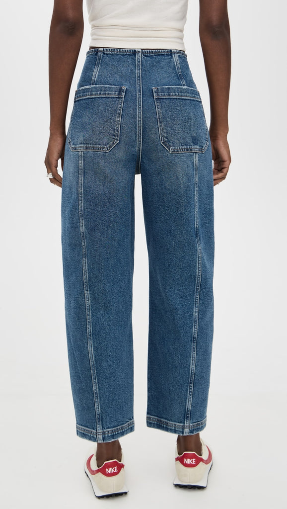 Pistola Blair High Rise Seamed Barrel Denim