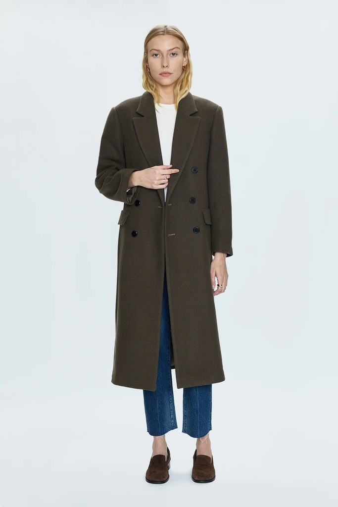 Pistola Prescott Double Breasted Wool Coat