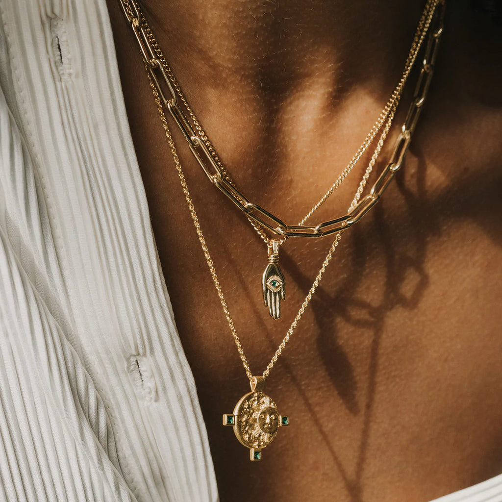 Mod + Jo Tasha Hamsa Pendant Necklace